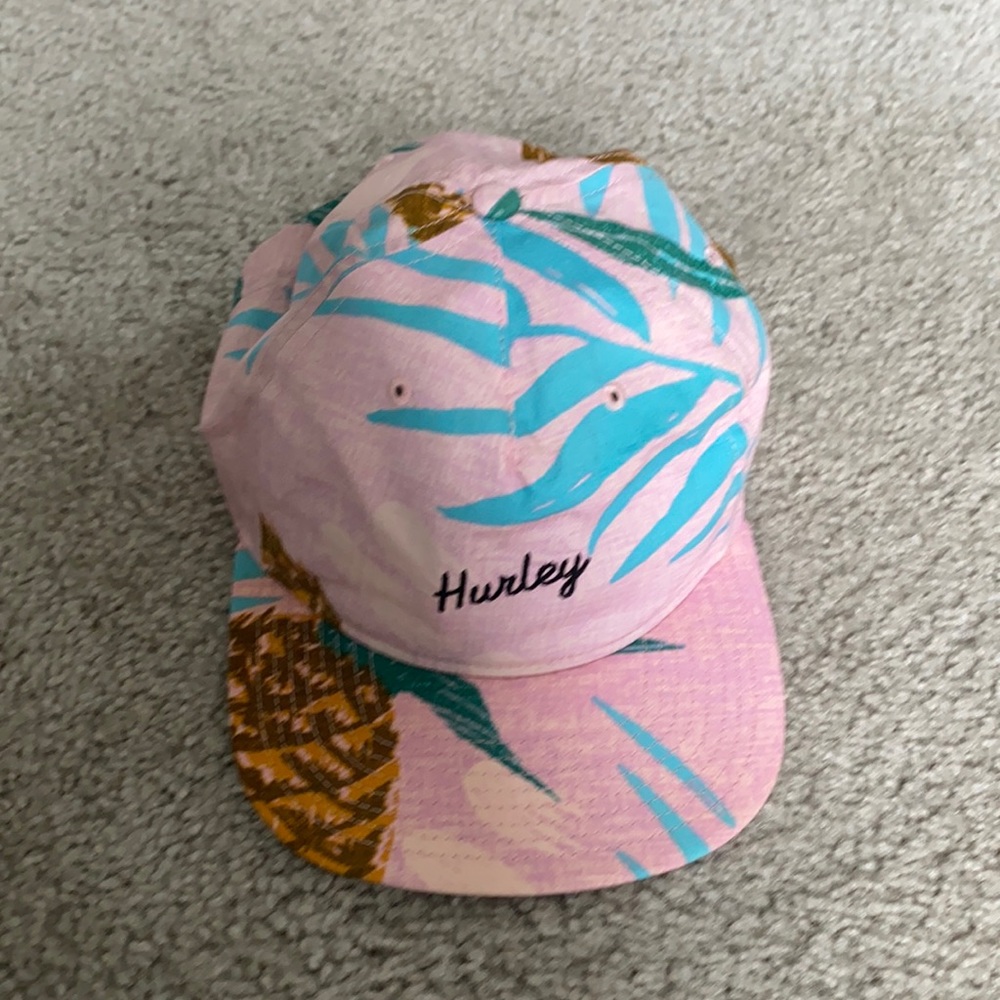 Hurley pineapple and pink hat